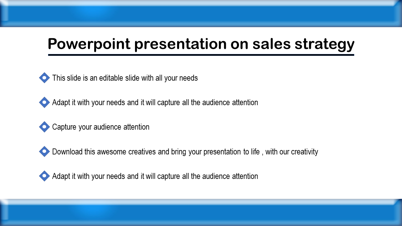 Free - PowerPoint Presentation On Sales Strategy and Google Slides